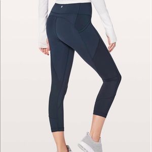 Lululemon All the right places crop Navy